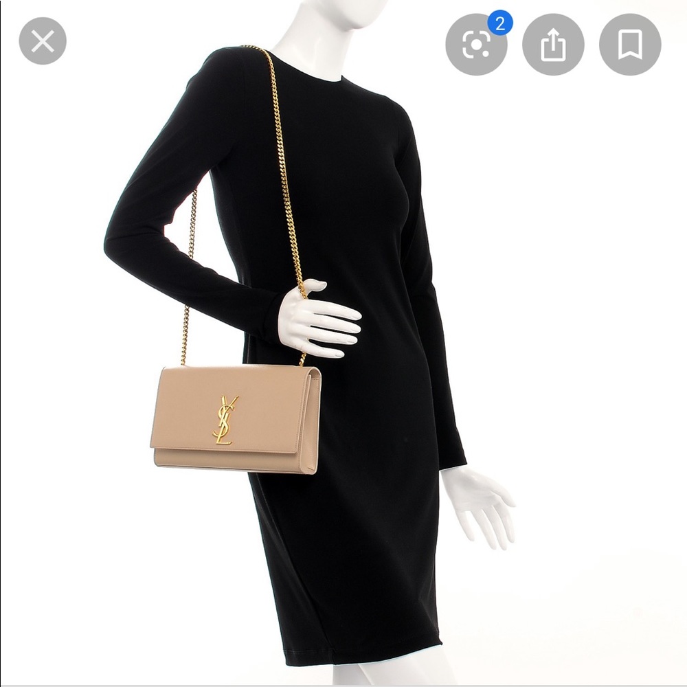 ✨🏆HP🏆✨YSL Saint Laurent Kate Medium Shoulder Bag - Picture 8 of 10